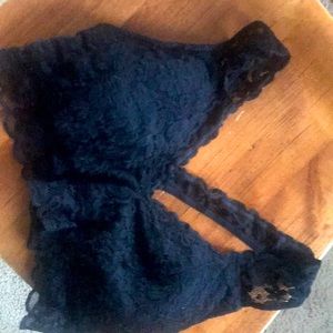Lacy black bralette No Boundaries size XXL